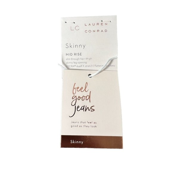 SODL LC Lauren Conrad Womens Mid Rise Skinny Jeans Plus Size 14W NWT - Picture 7 of 8